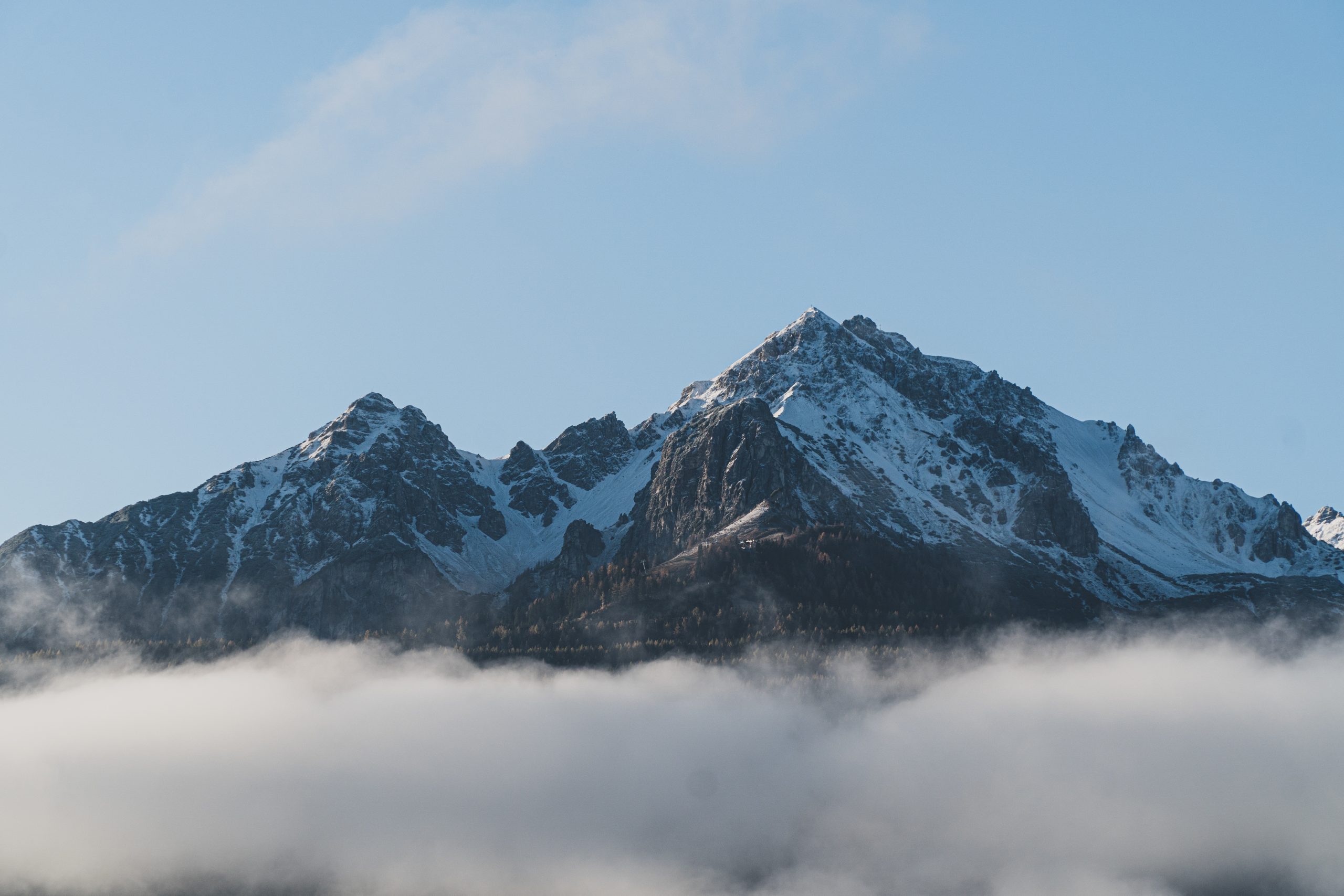 beautiful shot of the top of a mountain